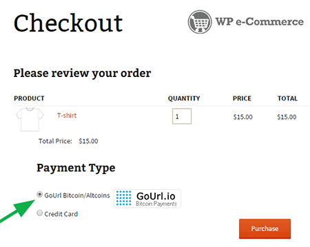 bitcoin payments wp e-commerce
